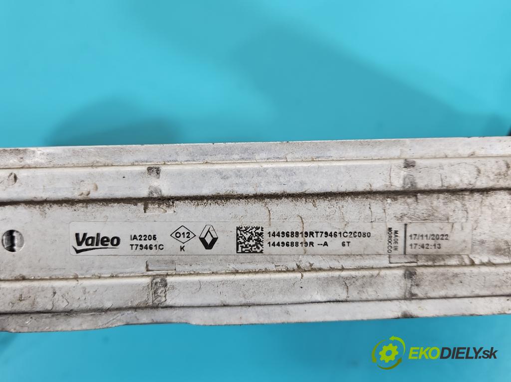 Dacia Sandero III 2020- 1.0 SCe 91KM manual 67 kW 999 cm3 5- Intercooler 144968819R (Chladiče nasávaného vzduchu (intercoolery))