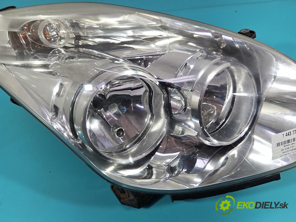 Opel Combo D 2011-2018 1.3 cdti 90 HP manual 66 kW 1251 cm3 5- Reflektor: pravý 51909054 (Svetlo predné pravé)