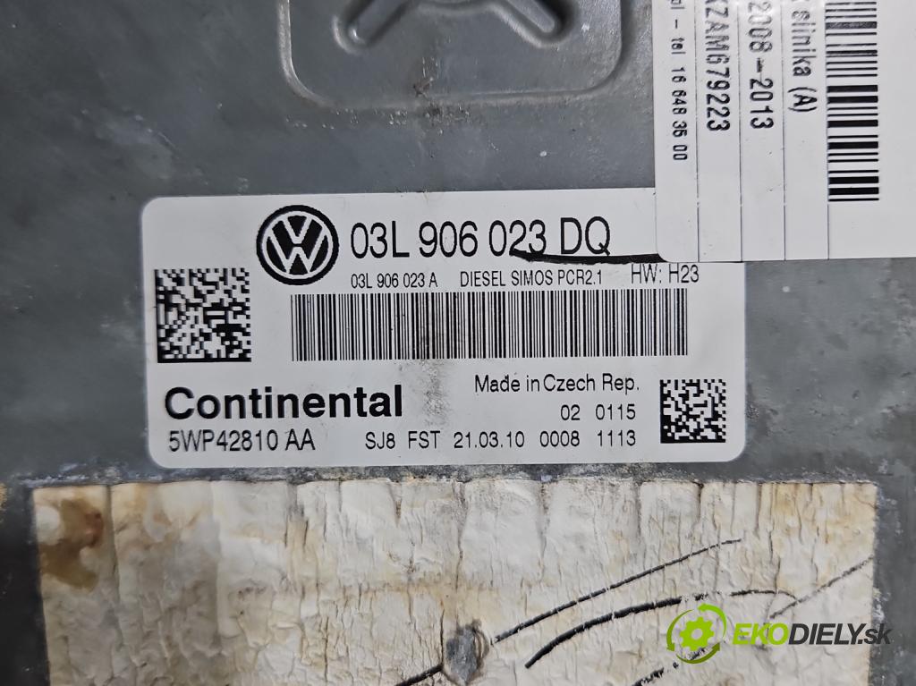 Vw Golf VI 2008-2013 1.6 tdi 105 HP manual 77 kW 1598 cm3 5- riadiaca jednotka motora 03L906023DQ
