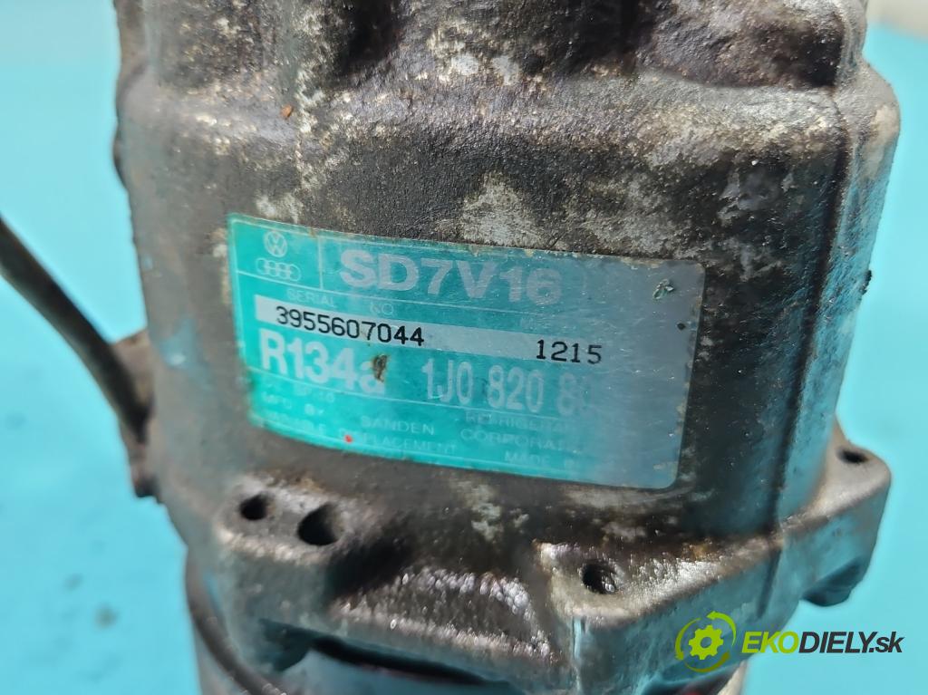 Seat Leon I 1999-2005 1.6 16V 105 HP manual 77 kW 1598 cm3 5- Kompresor: klimatizácie 1J0820803 (Kompresor klimatizácie)