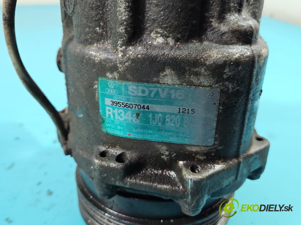 Seat Leon I 1999-2005 1.6 16V 105 HP manual 77 kW 1598 cm3 5- Kompresor: klimatizácie 1J0820803 (Kompresor klimatizácie)