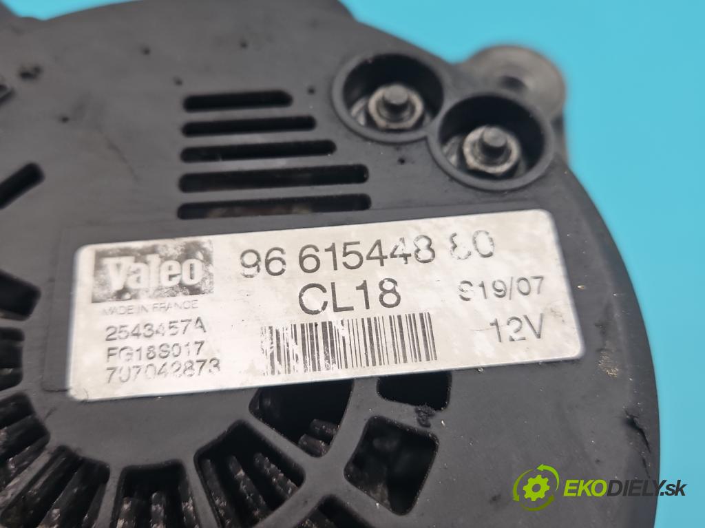 Citroen C4 Picasso I 2006-2013 1.6 hdi 109 HP automatic 80 kW 1560 cm3 5- Alternator 9661544880 (Alternátor)
