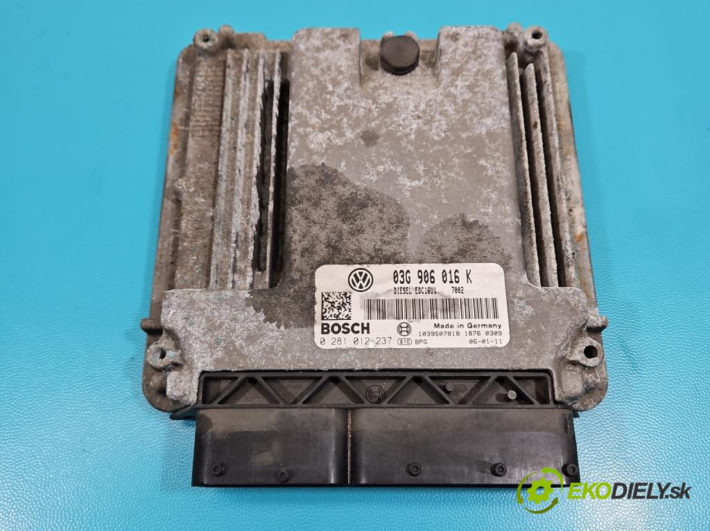 Skoda Octavia II 2004-2013 1.9 tdi (BKC) 105 HP manual 77 kW 1896 cm3 5- riadiaca jednotka motora 03G906016K