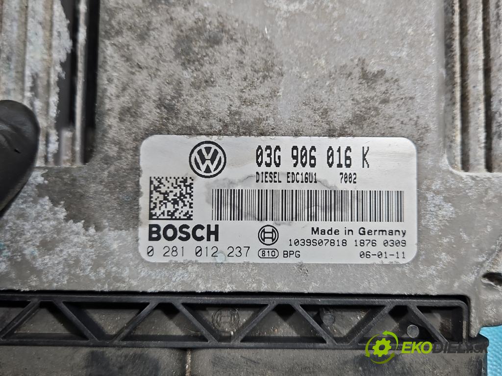 Skoda Octavia II 2004-2013 1.9 tdi (BKC) 105 HP manual 77 kW 1896 cm3 5- riadiaca jednotka motora 03G906016K