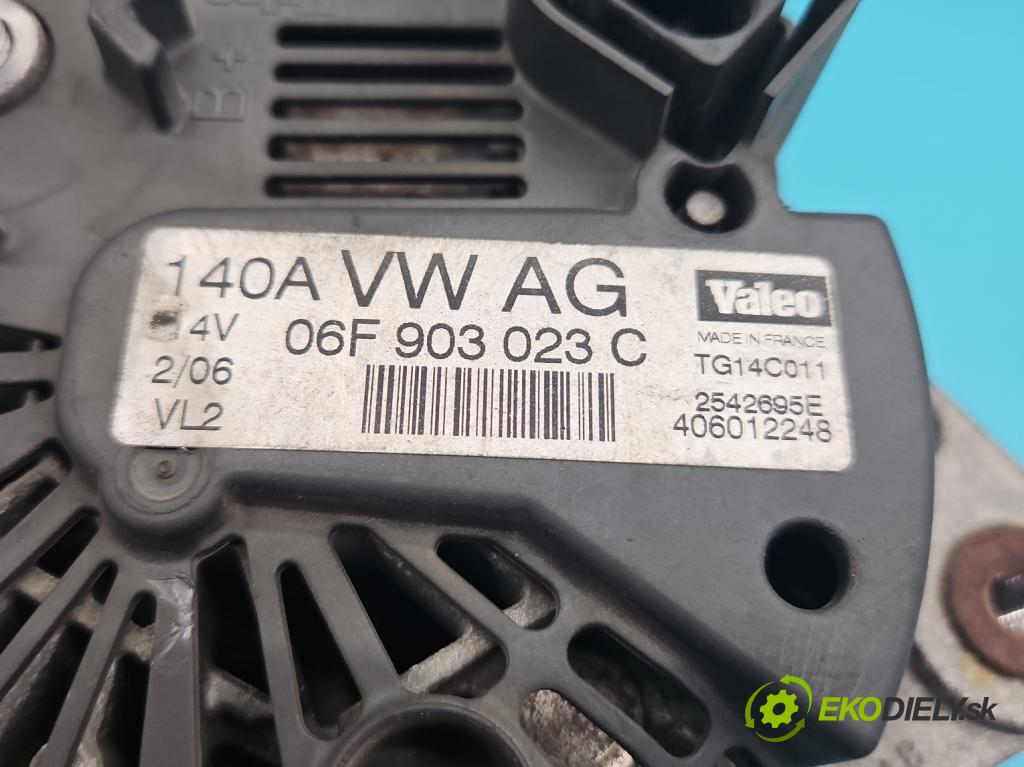 Skoda Octavia II 2004-2013 1.9 tdi (BKC) 105 HP manual 77 kW 1896 cm3 5- Alternator 06F903023C (Alternátor)