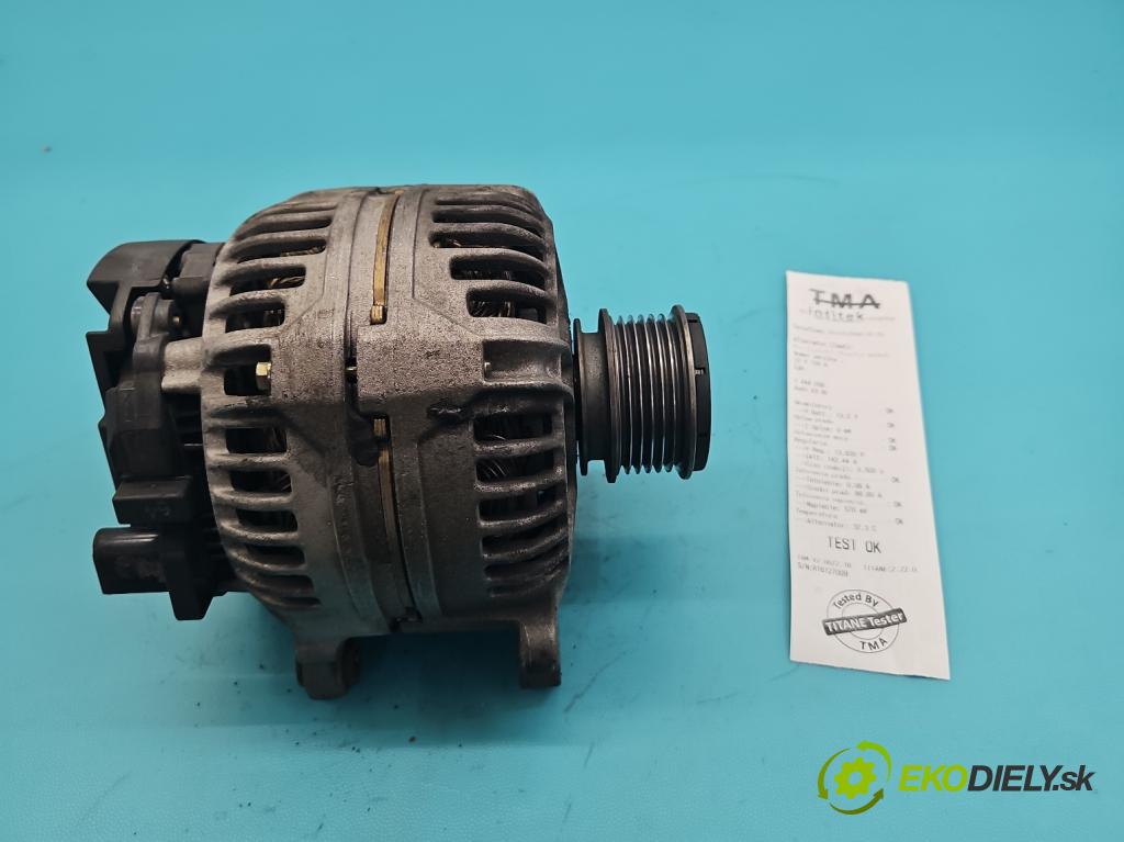 Audi A3 8L 1996-2003 1.9 tdi 110 HP manual 81 kW 1896 cm3 5- Alternator  (Alternátor)