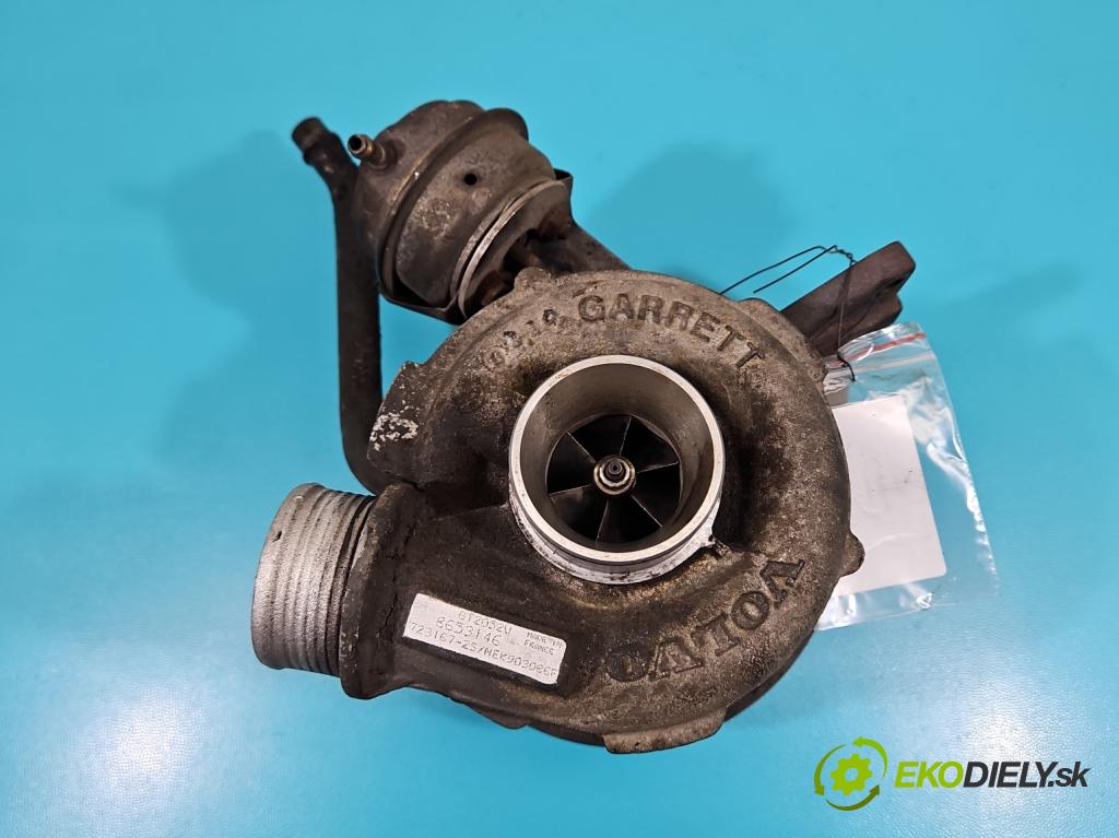 Volvo S60 I 2000-2010 2.4 D5 163 hp manual 120 kW 2401 cm3 4- Turbodmychadlo 723167-2 (Turbodúchadla (kompletní))