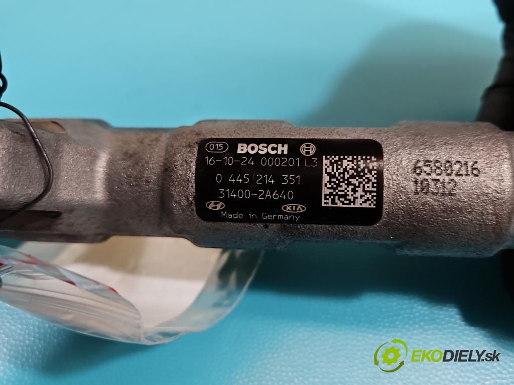 Kia Optima IV 2015-2020 1.7 crdi 141 HP automatic 104 kW 1685 cm3 5- lišta vstrekovacia 0445214351 (Vstrekovacia lišta)