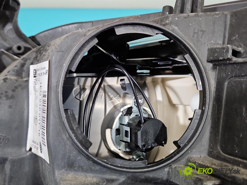 Opel Astra IV 2009-2015 1.6 16V 116 HP manual 85 kW 1598 cm3 5- Reflektor: pravý 13365291 (Svetlo predné pravé)