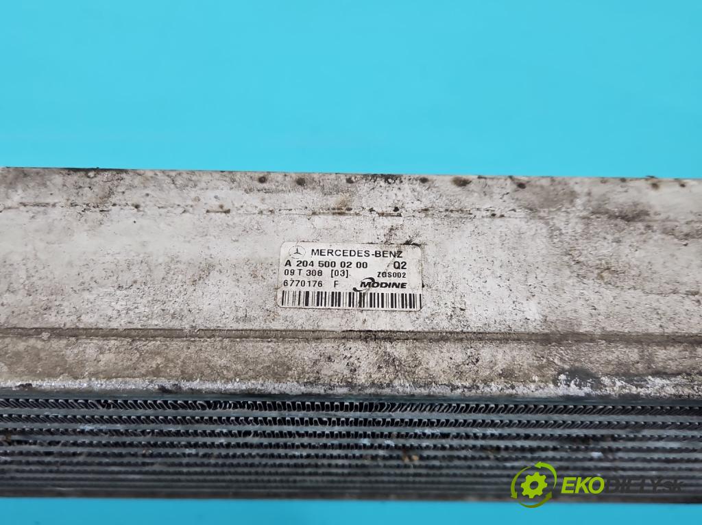 Mercedes E W212 2009-2016 3.0 CDI V6 231 hp automatic 170 kW 3000 cm3 5- Intercooler A2045000200 (Chladiče nasávaného vzduchu (intercoolery))