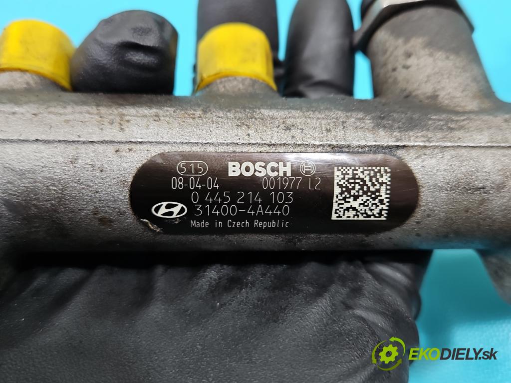 Hyundai H1 II 2007-2023 2.5 crdi (D4CB): 163 HP manual 120 kW 2497 cm3 5- lišta vstrekovacia 0445214103 (Vstrekovacia lišta)