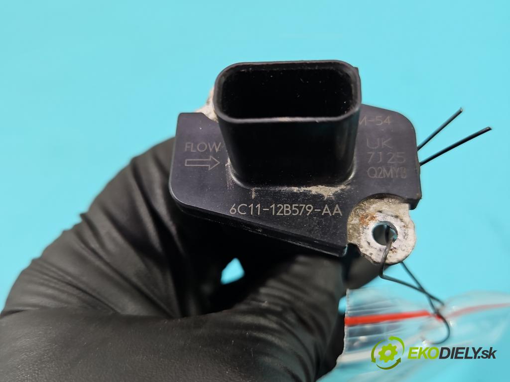 Ford Mondeo Mk4 2007-2014 1.8 tdci 125 HP manual 92 kW 1753 cm3 5- průtokoměr: 6C11-12B579-AA (Váha vzduchu)