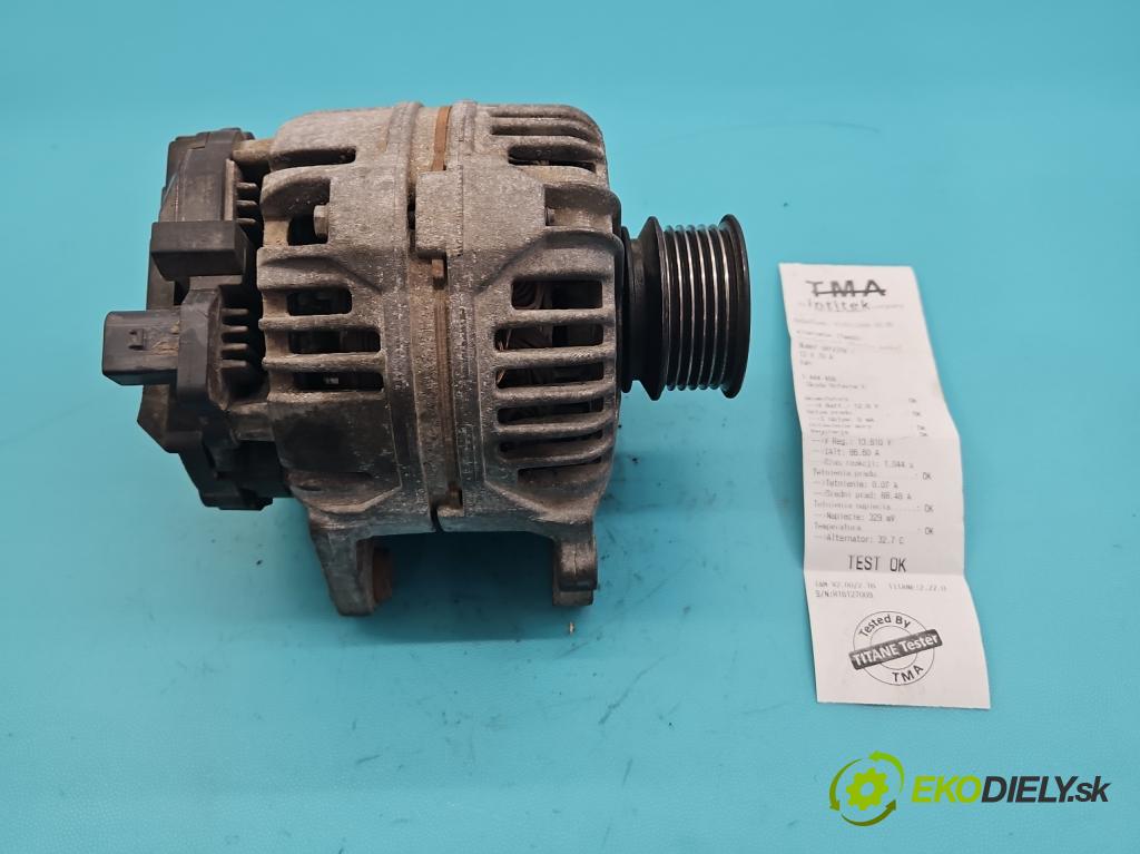 Skoda Octavia I 1996-2010 1.6 8V 75 HP manual 55 kW 1598 cm3 5- Alternator 037903025E (Alternátor)