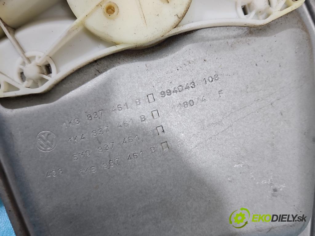 Vw Golf plus 1.6 SR 102 HP manual 75 kW 1595 cm3 5- mechanizmus okna predné ľavý 5M1837401K