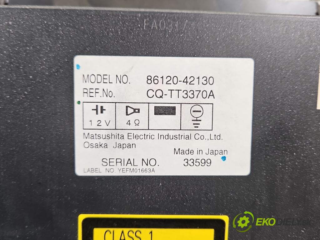 Toyota Rav4 II 2000-2005 2.0 D4D 116 HP manual 85 kW 1995 cm3 5- Radio originál 86120-42130