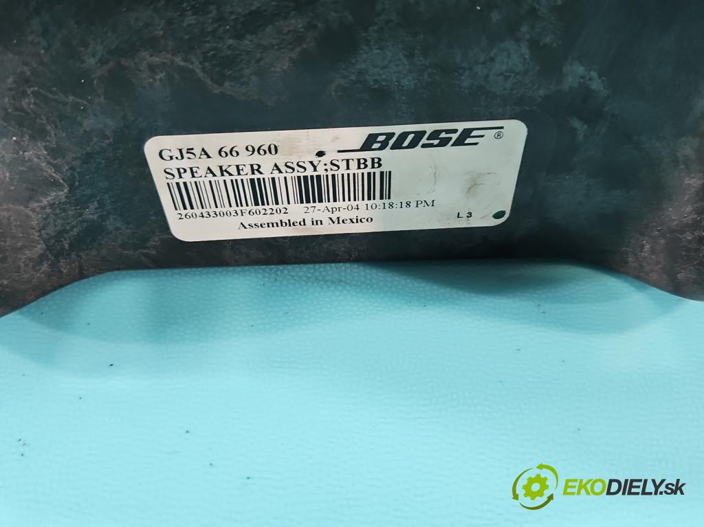 Mazda 6 I GG 2002-2007 2.0 citd 136 HP manual 100 kW 1998 cm3 5- Subwoofer: GJ5A66960 (Audio zariadenie)