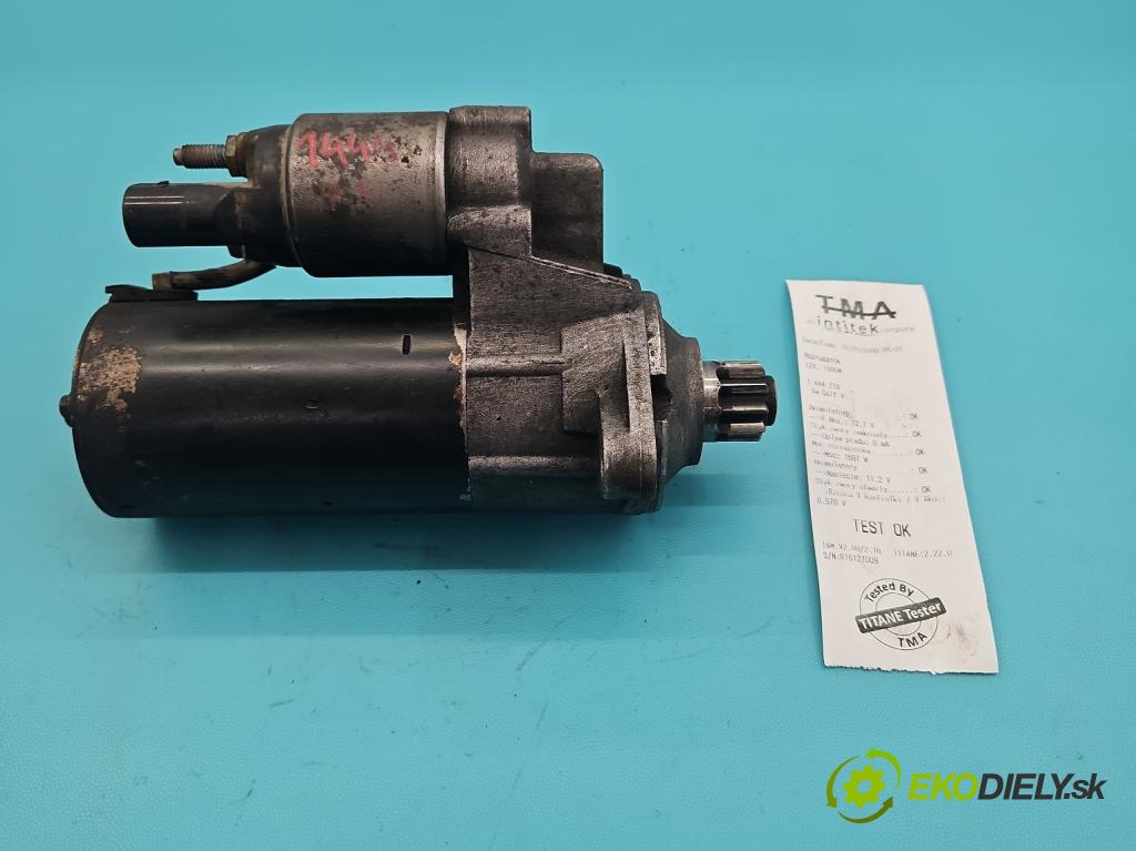 Vw Golf V 2003-2009 2.0 tdi 140 HP automatic 103 kW 1968 cm3 3- štartér  (Štartér)