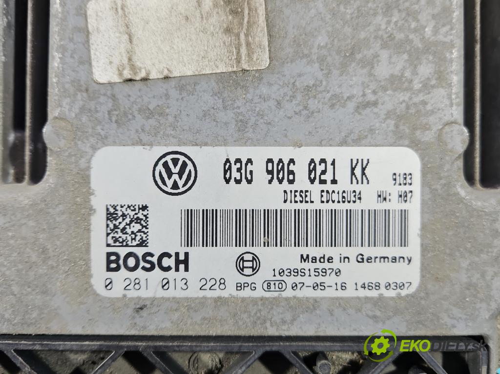 Vw Golf V 2003-2009 2.0 tdi 140 HP automatic 103 kW 1968 cm3 3- riadiaca jednotka motora 03G906021KK