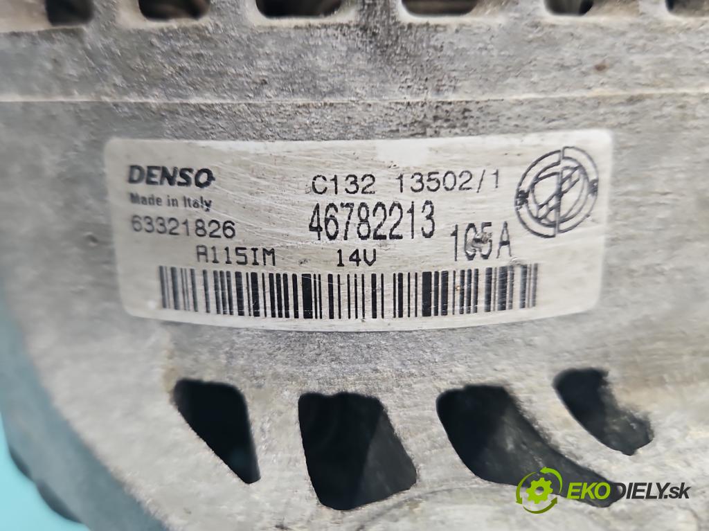 Fiat Punto II 1999-2010 1.9 jtd 86 HP manual 63 kW 1910 cm3 5- Alternator 46782213 (Alternátor)