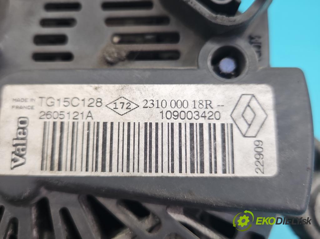 Renault Megane III 2008-2016 2.0 CVT 16V 140 HP automatic 103 kW 1997 cm3 5- Alternator 231000018R (Alternátor)