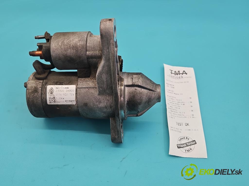 Renault Megane III 2008-2016 2.0 CVT 16V 140 HP automatic 103 kW 1997 cm3 5- štartér 23300CK800 (Štartér)