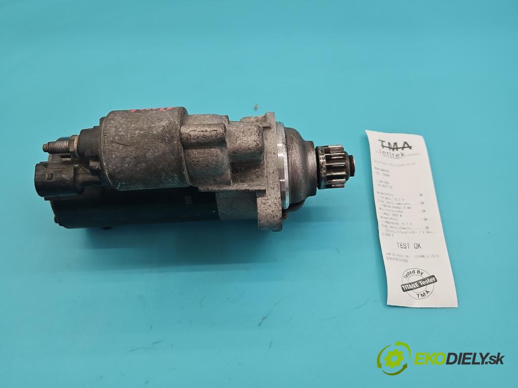Vw Golf VI 2008-2013 1.6 tdi 105 HP manual 77 kW 1598 cm3 5- štartér 0001153007 (Štartér)