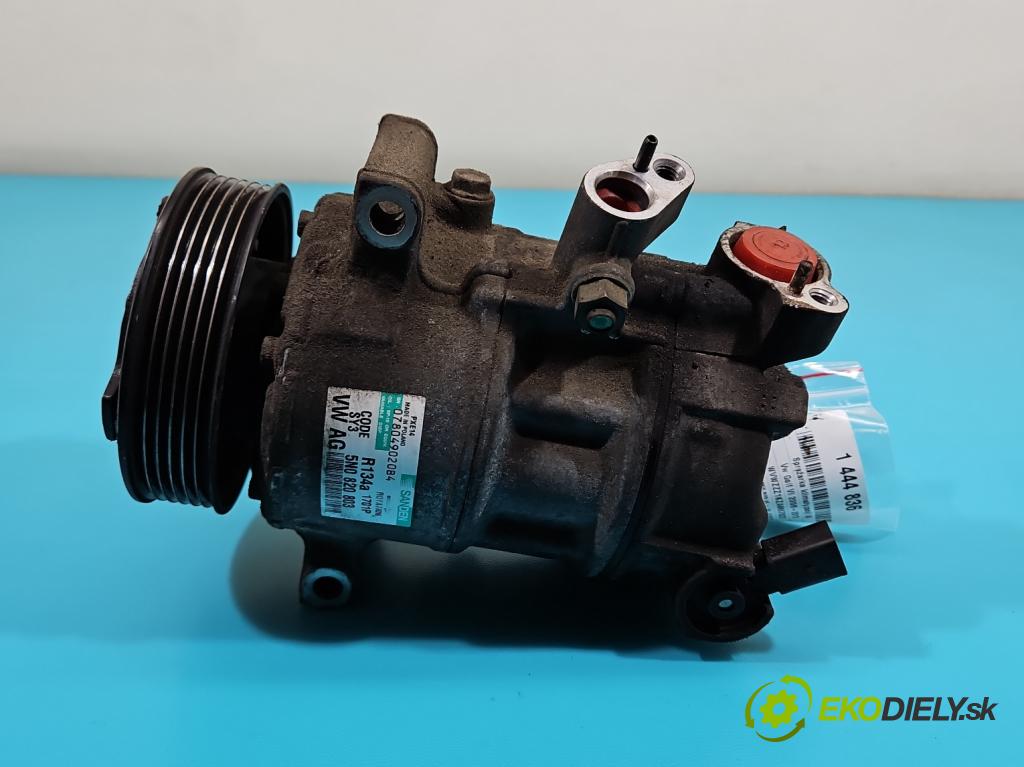 Vw Golf VI 2008-2013 1.6 tdi 105 HP manual 77 kW 1598 cm3 5- Kompresor: klimatizácie 5N0820803 (Kompresor klimatizácie)