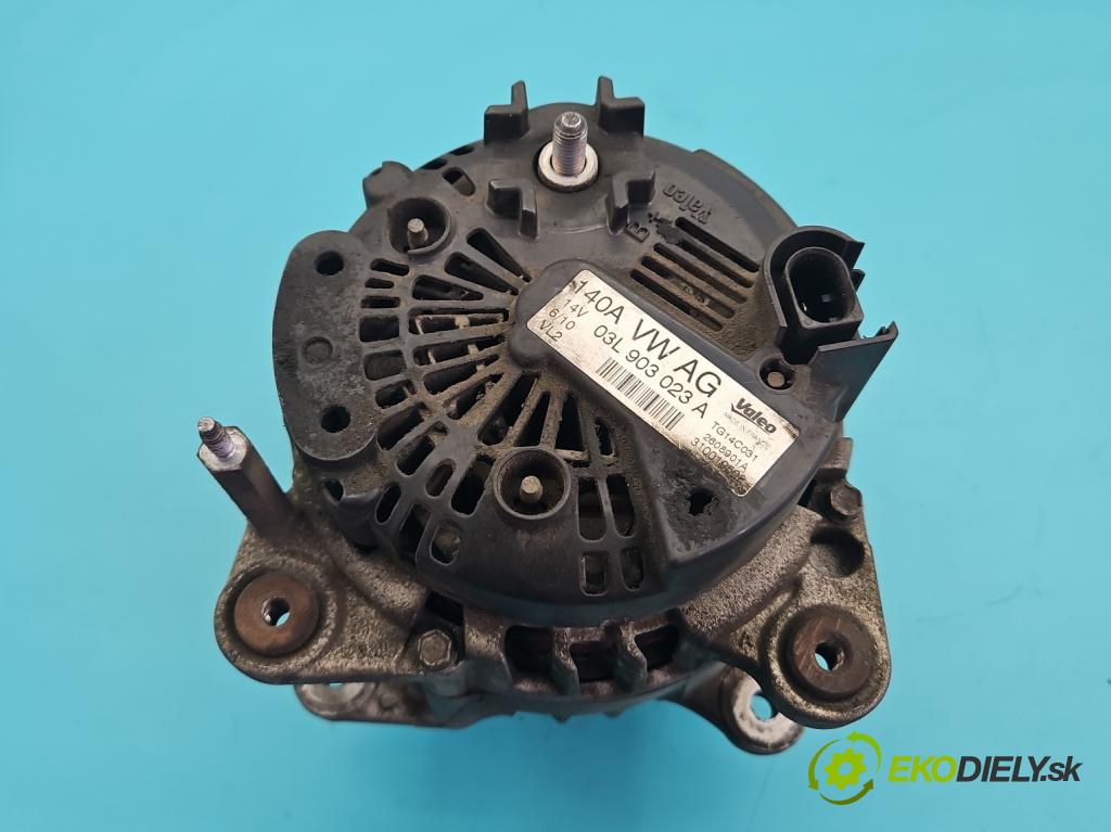 Vw Golf VI 2008-2013 1.6 tdi 105 HP manual 77 kW 1598 cm3 5- Alternator 03L903023A (Alternátor)