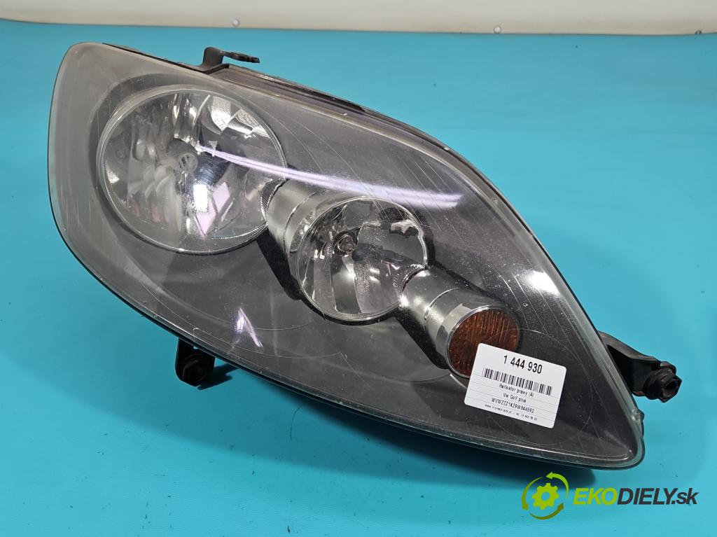 Vw Golf plus 1.6 SR 102 HP manual 75 kW 1595 cm3 5- Reflektor: pravý 5M1941006B (Svetlo predné pravé)