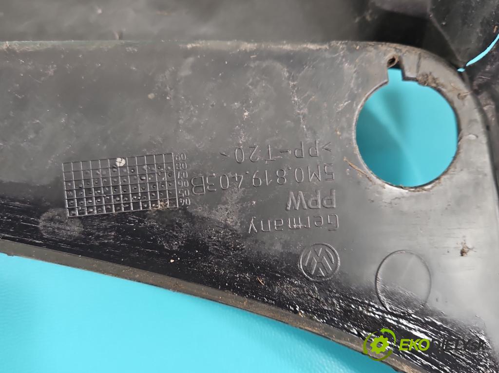 Vw Golf plus 1.6 SR 102 HP manual 75 kW 1595 cm3 5- torpédo 5M0819403B (Torpédo (plast pod čelným sklom))