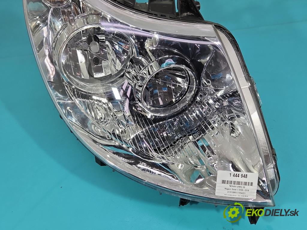 Peugeot Boxer II 2006-2018 2.2 hdi 120 HP manual 88 kW 2198 cm3 5- Reflektor: pravý  (Svetlo predné pravé)