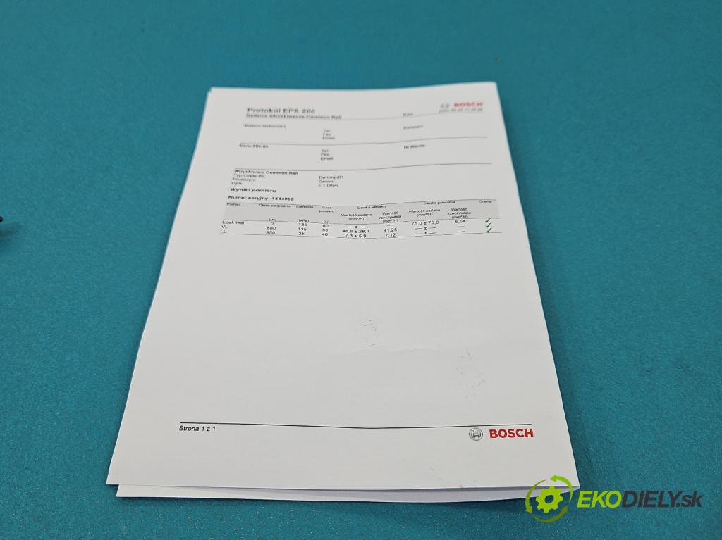 Peugeot Boxer II 2006-2018 2.2 hdi 120 hp manual 88 kW 2198 cm3 5- vstřikovač 6C1Q-9K546-AC (Vstřikovač paliva)