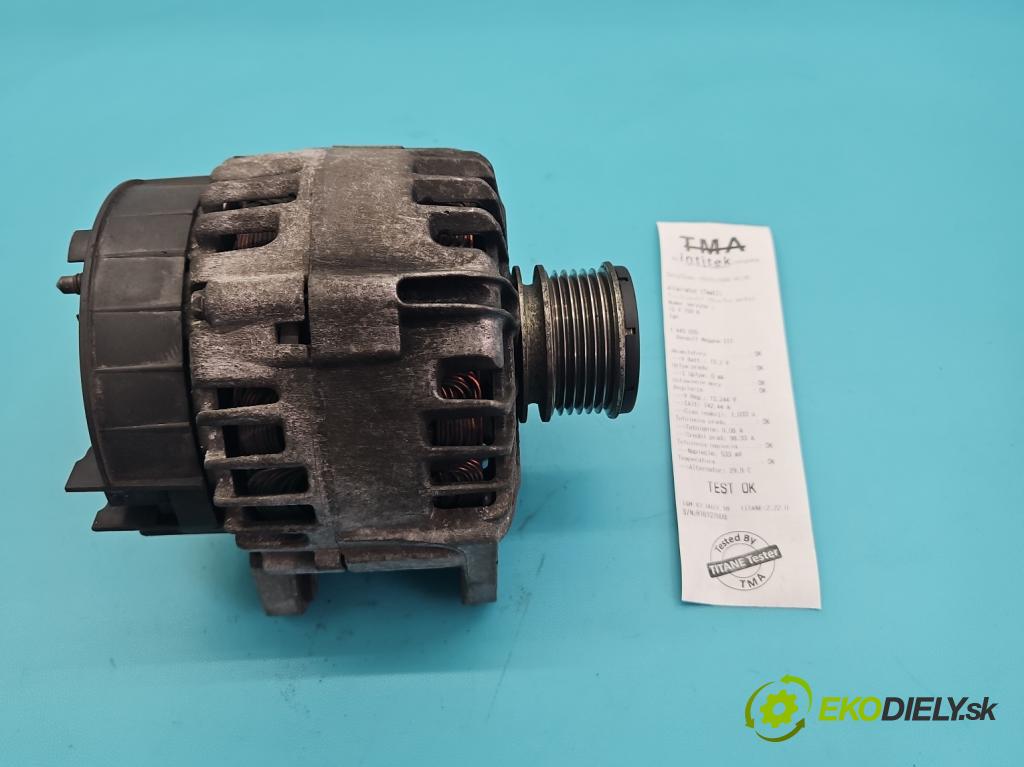 Renault Megane III 2008-2016 1.5 dci 106 HP manual 78 kW 1461 cm3 5- Alternator 231000026R (Alternátor)