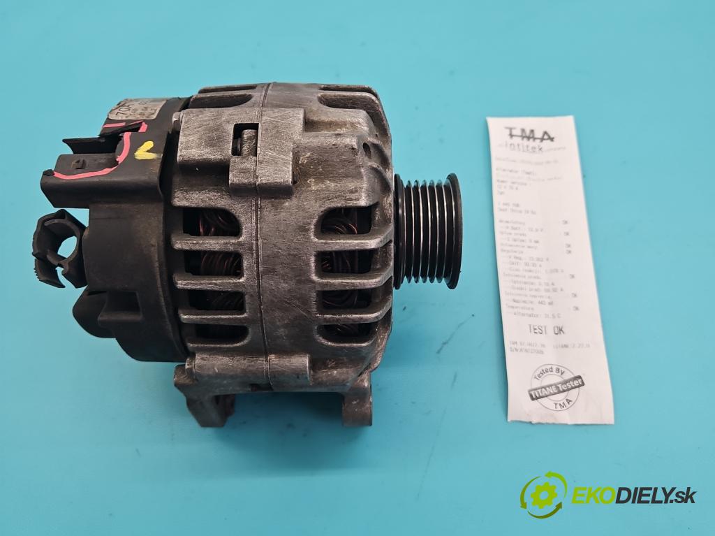 Seat Ibiza IV 6J 2008-2017 1.2 MPI 12V 69KM manual 51 kW 1198 cm3 5- Alternator 03D903025H (Alternátor)