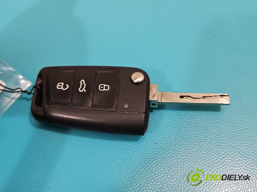 Skoda Fabia III 2014- 2021 1.0 MPI 60 HP manual 44 kW 999 cm3 5- rukoväť predné ľavé mimo: 5N0837885H (Kľučka dverí vonkajšia predná ľavá)