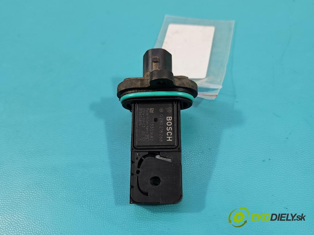 Opel Astra IV 2009-2015 1.6 16V 116 HP manual 85 kW 1598 cm3 5- průtokoměr: 0280218268 (Váha vzduchu)