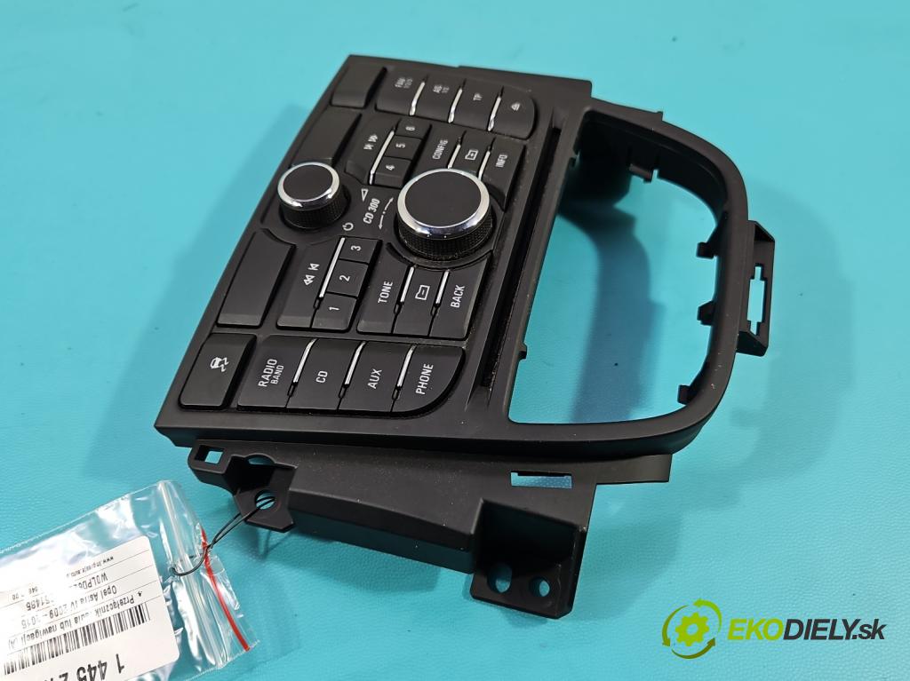 Opel Astra IV 2009-2015 1.6 16V 116 HP manual 85 kW 1598 cm3 5- prepínač rádio: navigácie 13360090