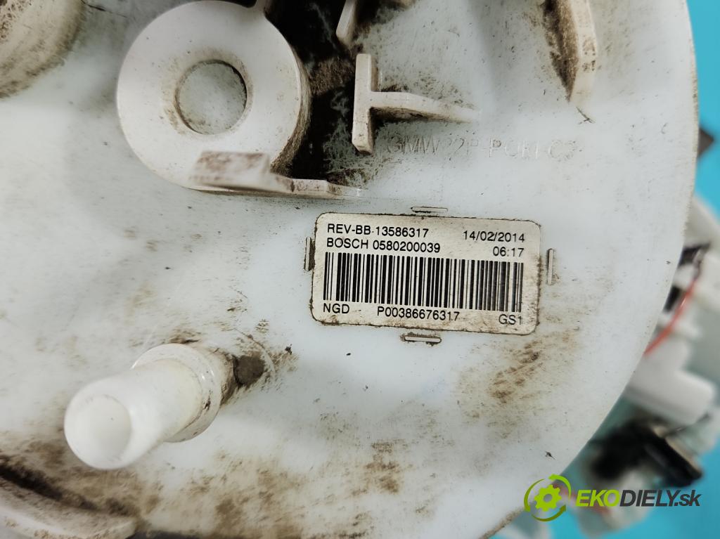 Opel Astra IV 2009-2015 1.6 16V 116 hp manual 85 kW 1598 cm3 5- čerpadlo paliva 0580200103