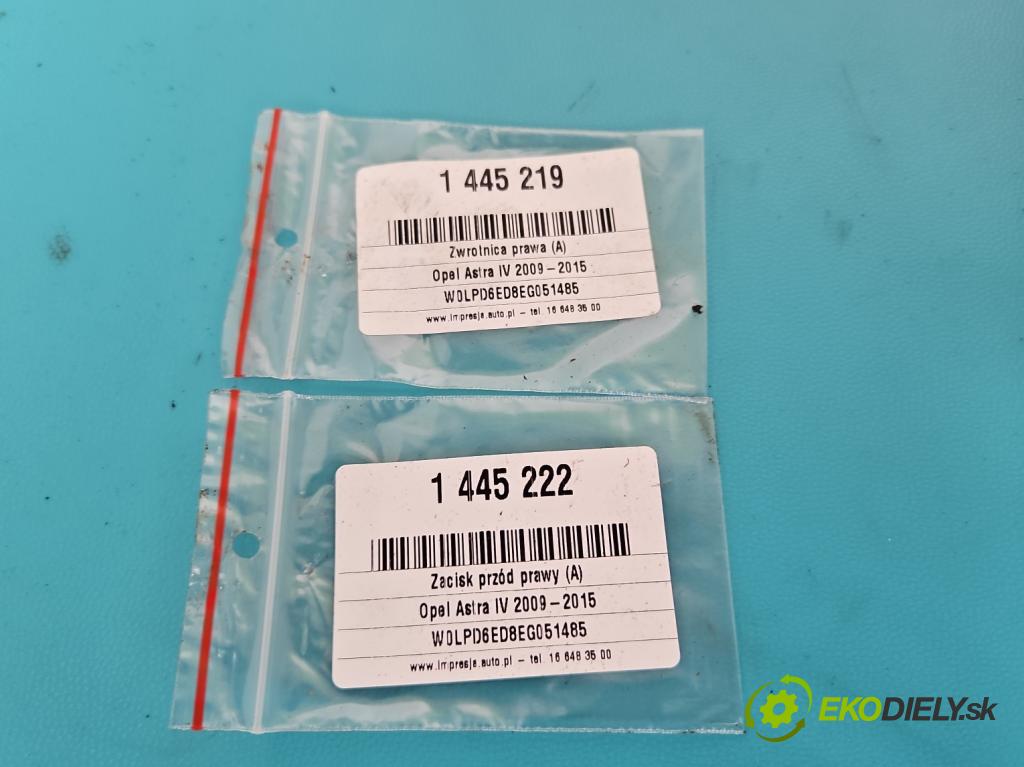 Opel Astra IV 2009-2015 1.6 16V 116 hp manual 85 kW 1598 cm3 5- náboj pravé  (Náboje)