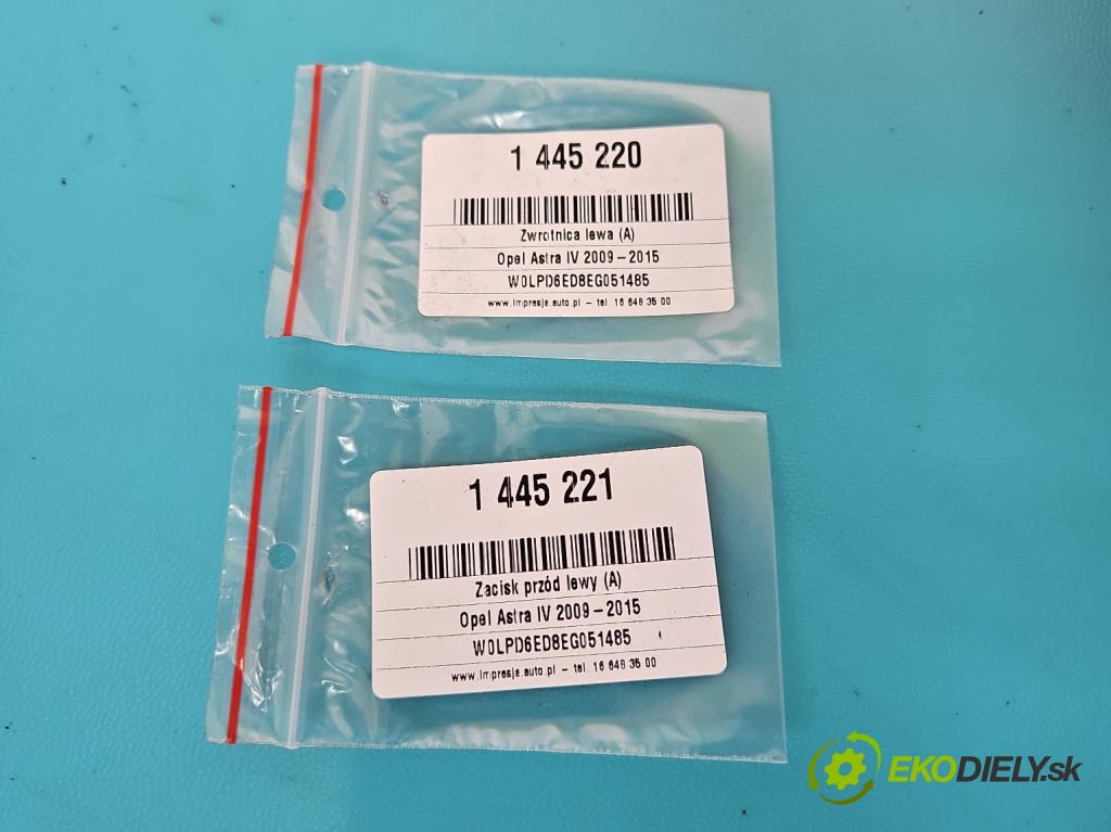 Opel Astra IV 2009-2015 1.6 16V 116 hp manual 85 kW 1598 cm3 5- náboj levé  (Náboje)