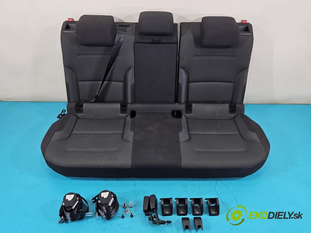 Vw Golf VII 2012-2020 1.6 tdi 110 hp manual 81 kW 1598 cm3 5- Pohovka: zadní  (Sedačky, sedadla)