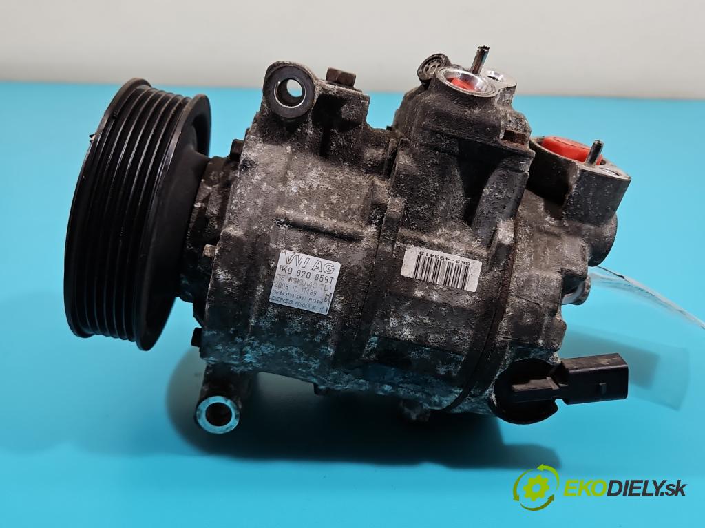 Vw Golf plus 1.6 SR 102 HP manual 75 kW 1595 cm3 5- Kompresor: klimatizácie 1K0820859T (Kompresor klimatizácie)