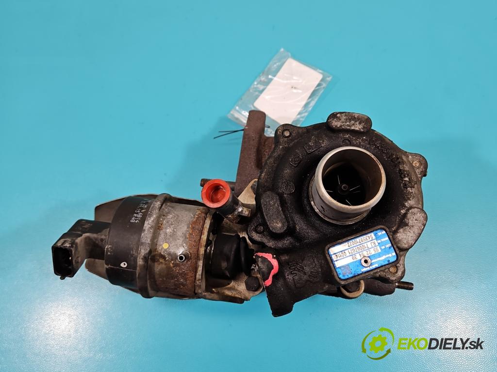 Opel Combo D 2011-2018 1.3 cdti 90 hp manual 66 kW 1251 cm3 5- Turbodmychadlo 54359710027 (Turbodúchadla (kompletní))