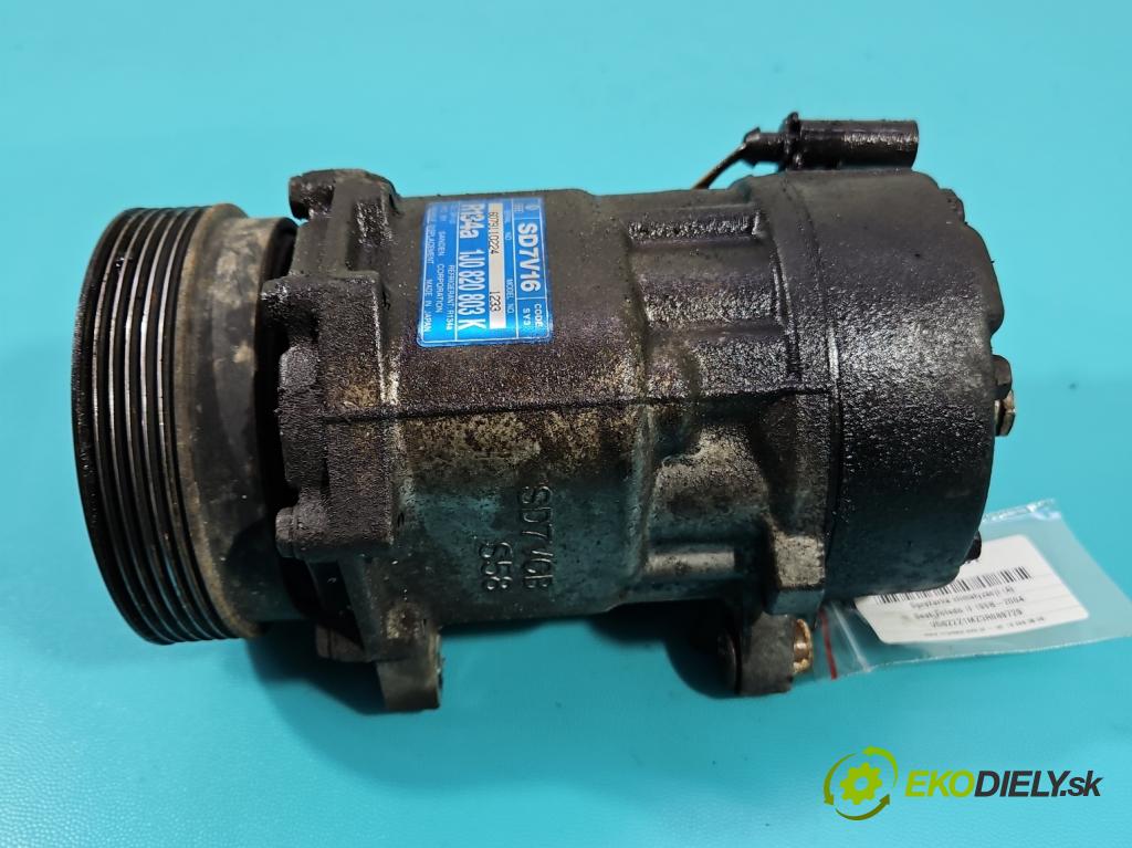 Seat Toledo II 1998-2004 1.9 tdi (ASV) 110 HP manual 81 kW 1896 cm3 4- Kompresor: klimatizácie 1J0820803K (Kompresor klimatizácie)