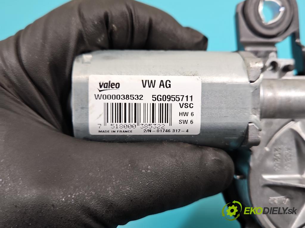 Vw Golf VII 2012-2020 1.6 tdi 110 hp manual 81 kW 1598 cm3 5- motor stěrače zadní 5G0955711