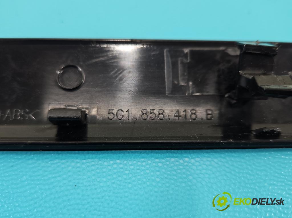 Vw Golf VII 2012-2020 1.6 tdi 110 HP manual 81 kW 1598 cm3 5- Mřížka: kúrenia stredová 5G1819743 (Mriežka kúrenia (fukár))