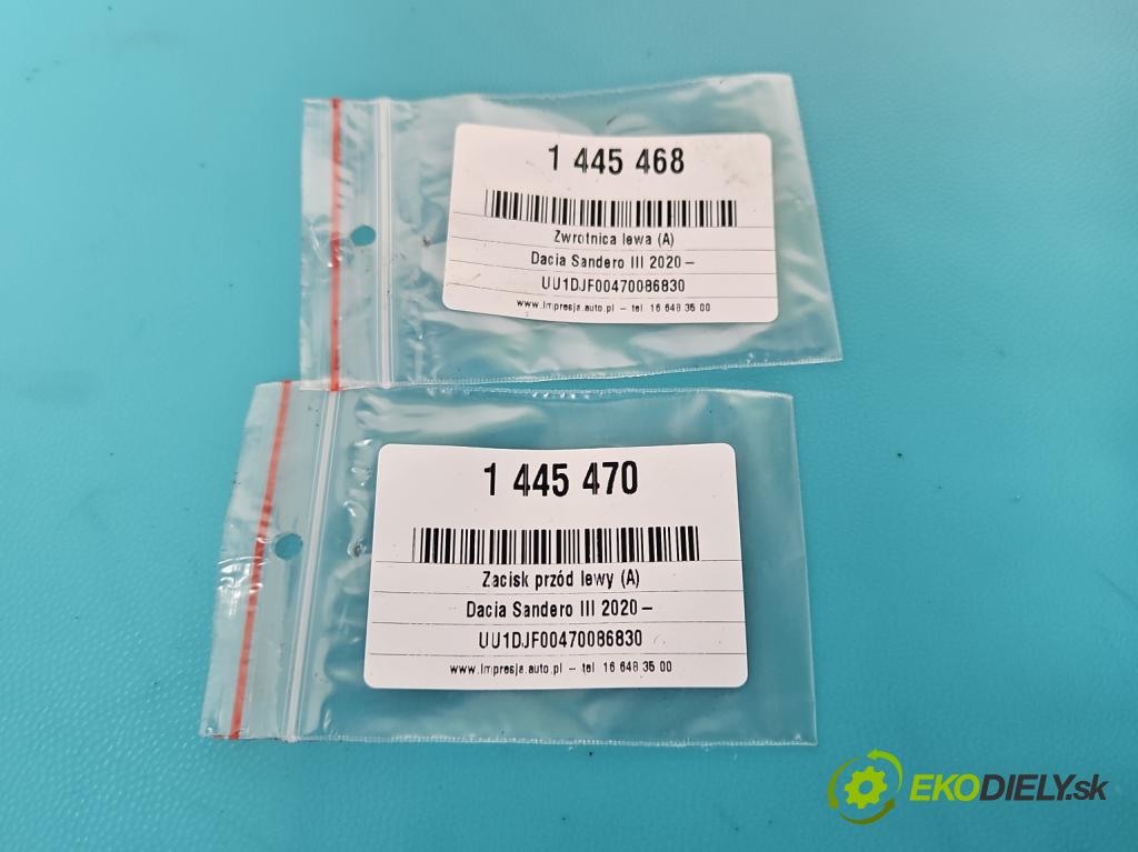 Dacia Sandero III 2020- 1.0 SCe 91KM manual 67 kW 999 cm3 5- náboj levé  (Náboje)