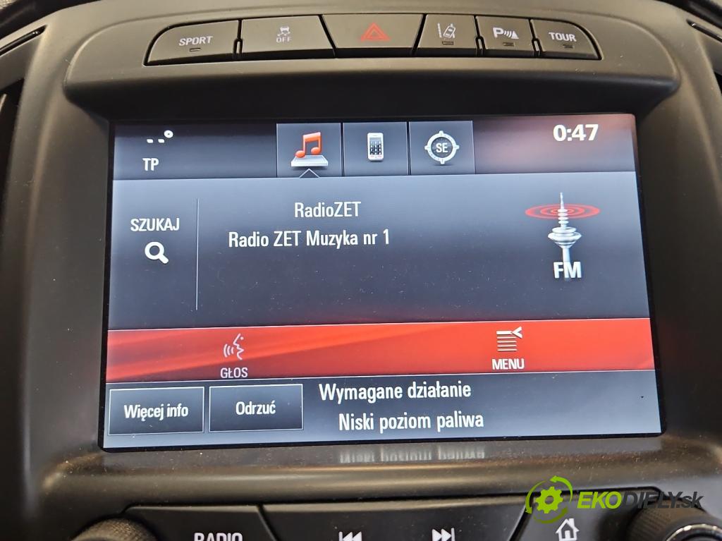 Opel Insignia A 2008-2017 2.0 cdti automatic 143,1 kW 1956 cm3 5- Radio originál 26202389