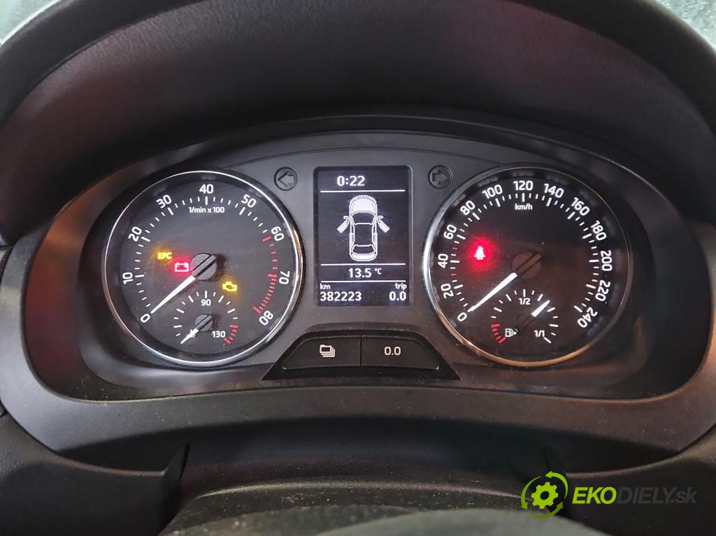Skoda Rapid 2012-2019 1.2 TSI 86 HP manual 63 kW 1197 cm3 5- prístrojovka/ budíky 5JA920840D (Prístrojová doska, displej)
