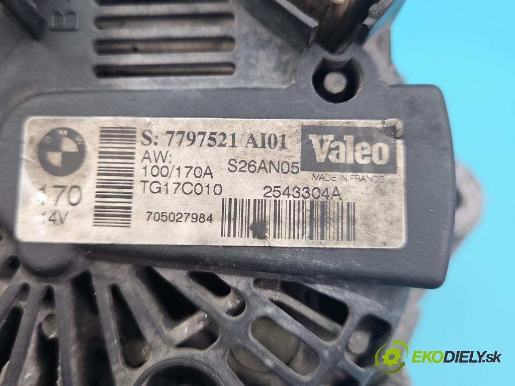 Bmw 5 E60 2003-2010 2.5d 177 HP automatic 130 kW 2497 cm3 4- Alternator 7797521 (Alternátor)